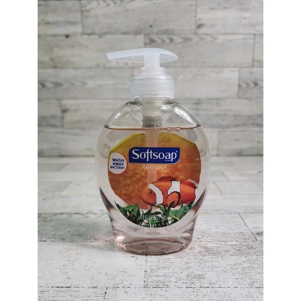 NEW Vintage SoftSoap Aquarium Series Fish Panel Inside 7.5 oz Hand Soft Soap